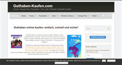Desktop Screenshot of guthaben-kaufen.com