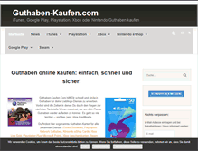 Tablet Screenshot of guthaben-kaufen.com
